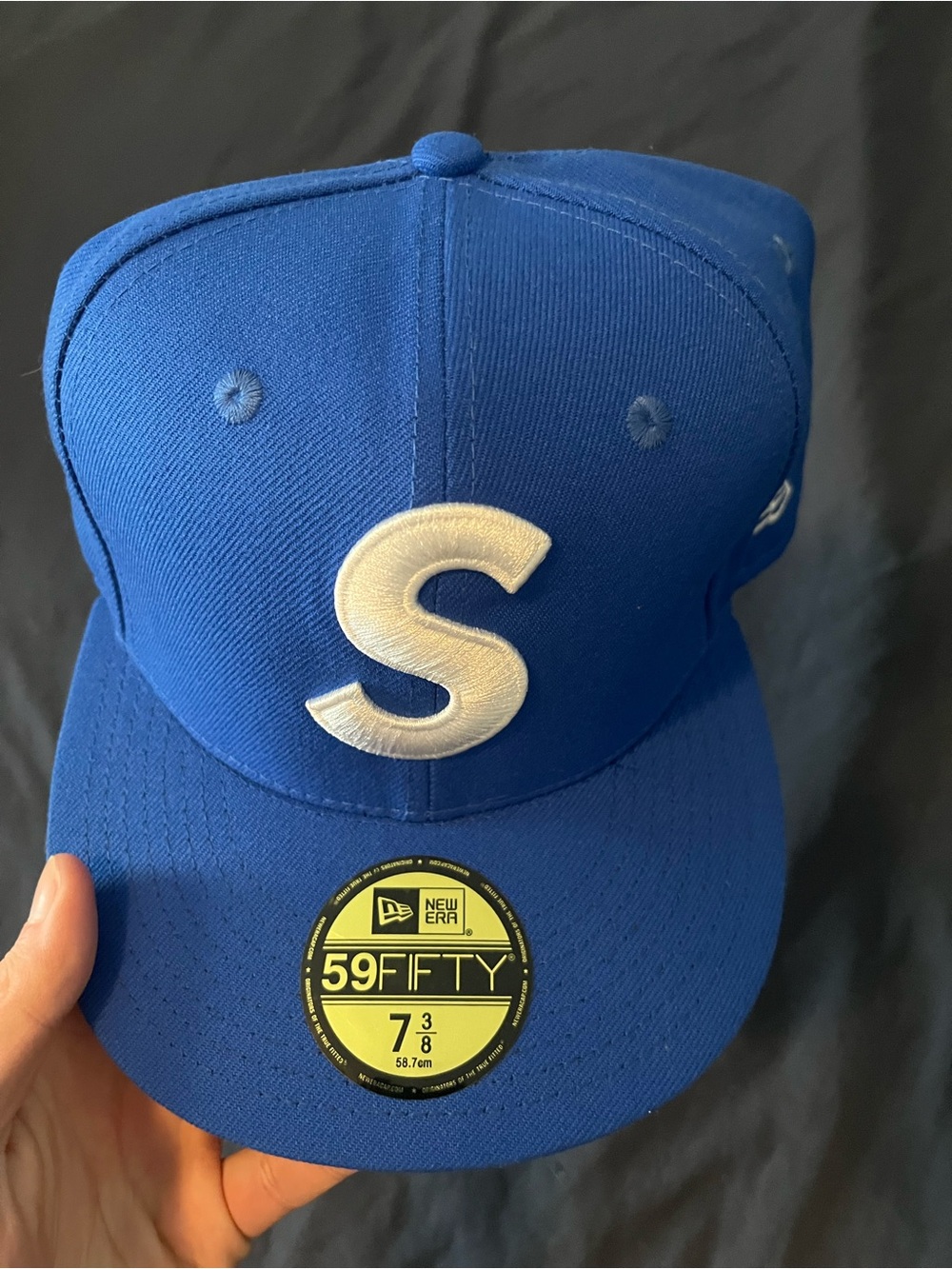 New Era Supreme Royal Blue Hat 7 3/8